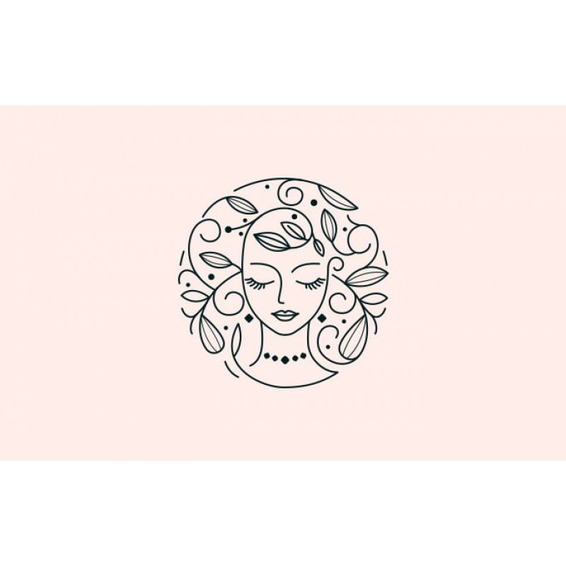 Modern minimalist feminine logo
